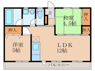 レジデンス楽市の物件間取画像